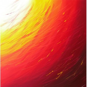 Quadro dipinto a mano: Red light 328 Quadro dipinto a mano: Red light 328